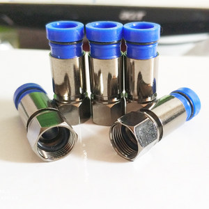 75-5全铜公制f头 有线电视 span class=h>接头 /span> 二四屏蔽线通用