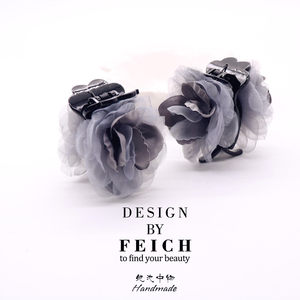 妃池中物正品韩国发饰品唯美纱花皮筋珍珠发绳