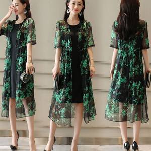 唯品会女装夏装新款声雨竹专柜正品牌中年大码