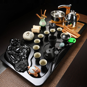 卓兴瓷佛四合一全自动家用喝茶茶盘茶台简约整套 span class=h>茶具套