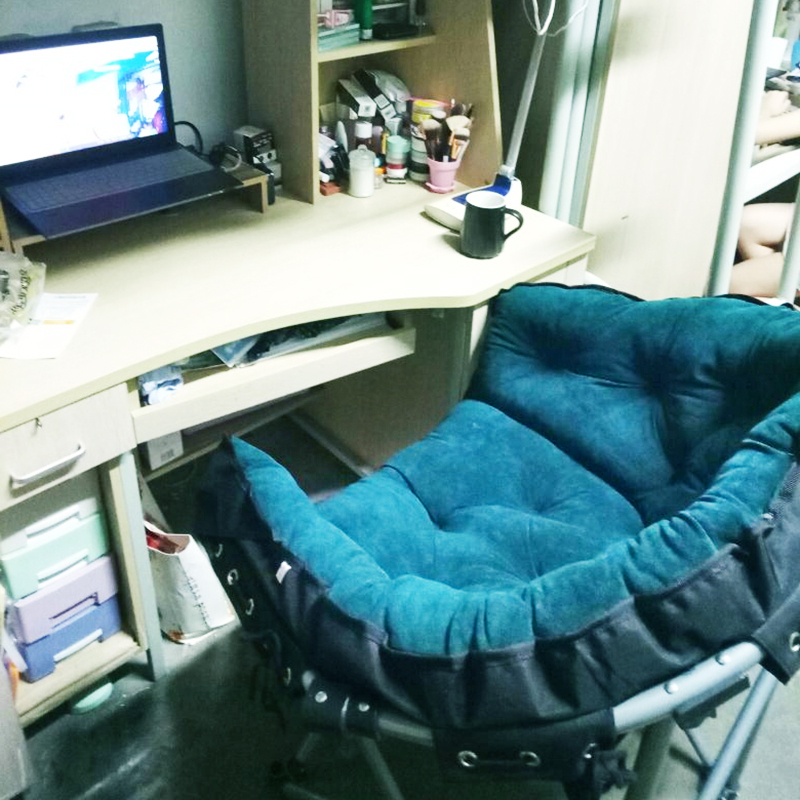 宿舍电脑椅大学生寝室懒人椅家用靠背懒人沙发椅休闲座椅折叠椅子