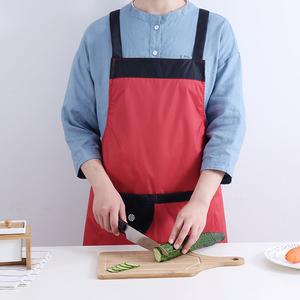 厨房背心式 span class=h>围裙 /span>防水防油家用女加厚创意情侣