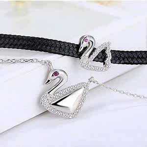 锁骨链女简约纯银项圈个性图片