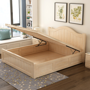 8 span class=h>米 /span> 松木双人床现代简约 高箱 span class=h>储