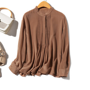 风琴褶袖上衣图片