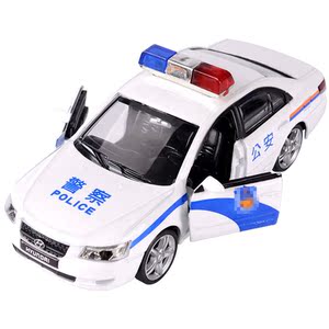 包邮正版授权北京现代索纳塔警车玩具车仿真儿童玩具合金车模型