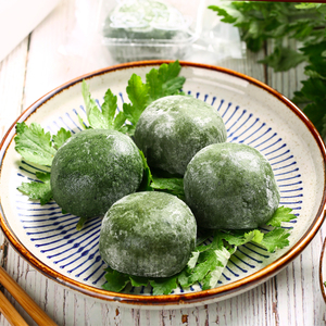 艾草青团子清明糕图片