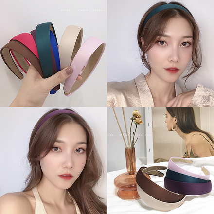 网红新款百搭简约宽边洗脸发箍