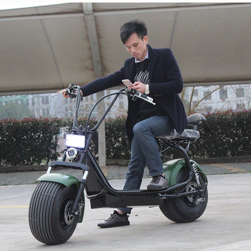 两轮哈雷思博锐电动车宽胎滑板车电瓶车60v成人代步自行锂电