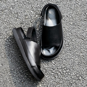 岱鼠邦男士凉鞋真皮2017新款夏季皮凉鞋男真