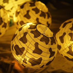 class=h>奶牛 /span>花纹 span class=h>豹纹 /span>圆形纸灯笼装饰