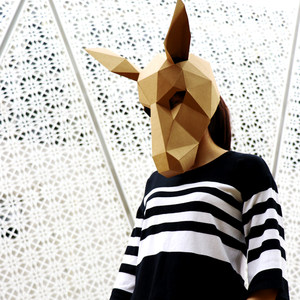  span class=h>马 /span>头创意纸面具头套手工折纸纸模材料 span