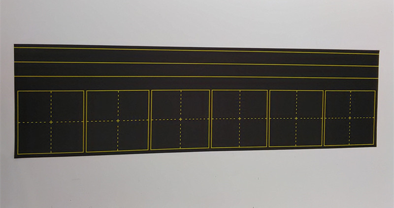 教學磁性黑板貼六連田字格 四線三格軟磁小黑板教具24*88