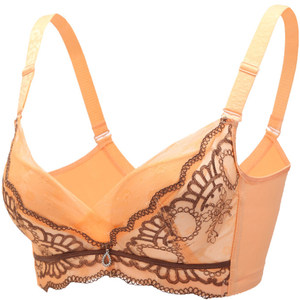 【调整型文胸】【无钢圈】【厚棉】【ab罩杯】四排扣聚拢显乳沟