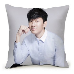 林俊杰抱枕 双面定制作私人来图定做生日学生靠枕头靠垫 diy枕头