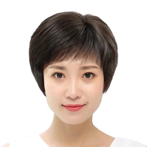 中老年假发 span class=h>女 /span> span class=h>短发 /span>中年