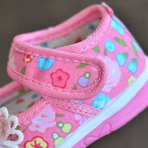 儿童方口鞋女布鞋图片