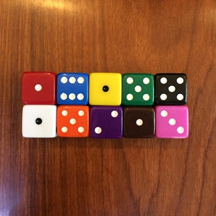 19mm方角骰子19号方角出口型大号色子玩具配件配套精美礼品礼物