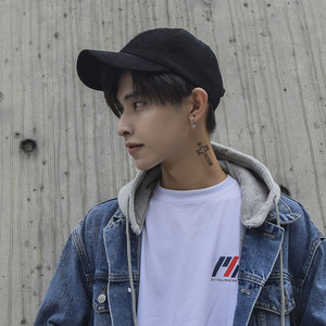 帽子男韩版 span class=h>灯芯 /span>绒弯檐棒球帽秋冬天鸭舌帽潮人