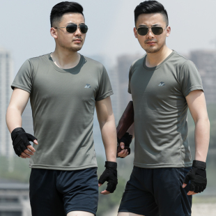 07体能训练服正品夏季短袖作训套装男迷彩服特种兵战术秋军迷t恤