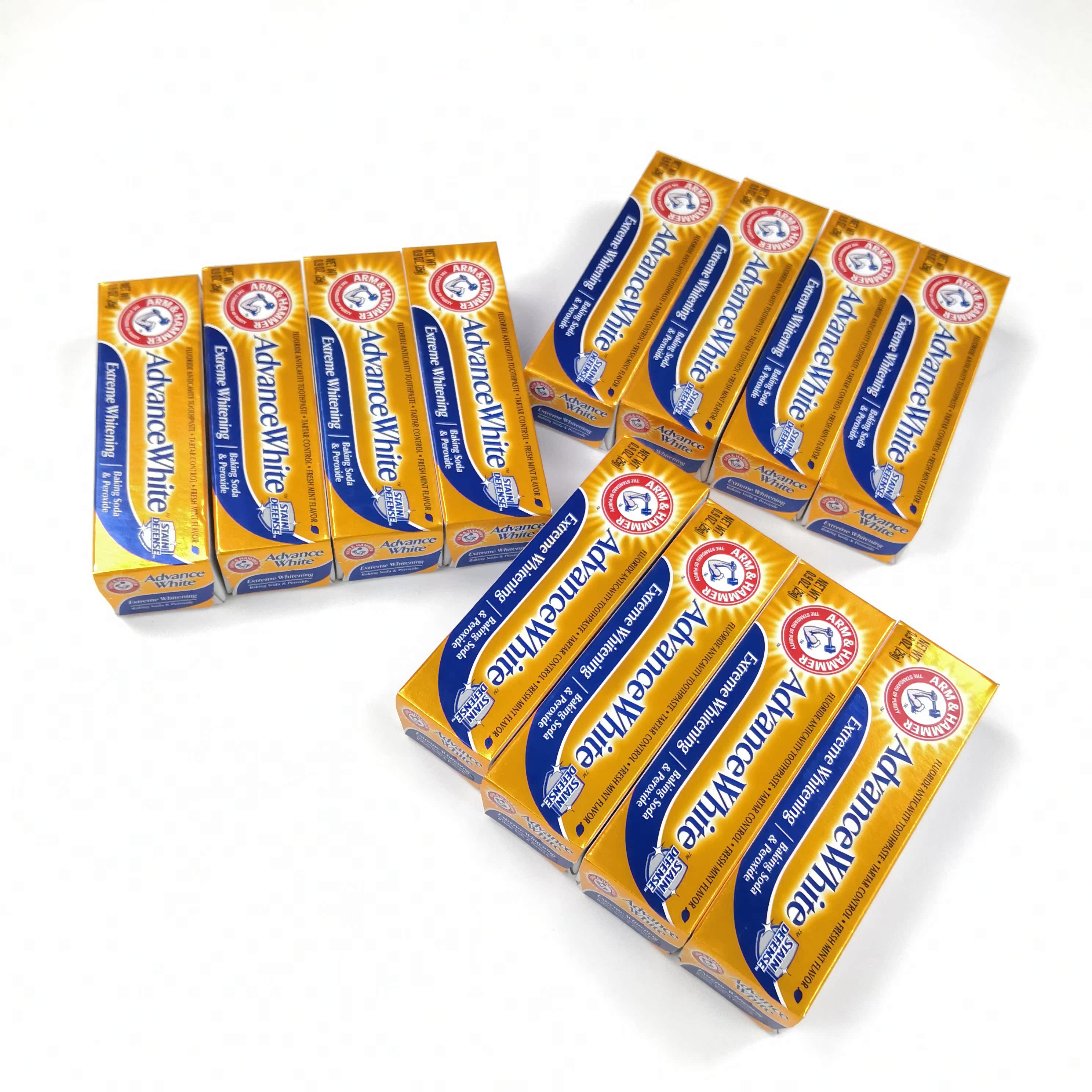 ARM&HAMMER/艾禾美 美国进口小苏打去烟渍亮白洁净牙膏 25g×9支