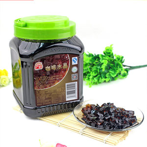 广村咖啡水晶黑钻2.1l 寒天水晶蒟蒻 替代珍珠椰果珍珠奶茶原料