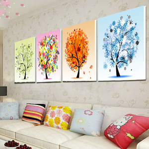 四季 /span> span class=h>发财树 /span>简单砖石十字绣2018新款简约