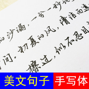 成人硬笔行书楷书练字贴入门临摹字帖练好字速