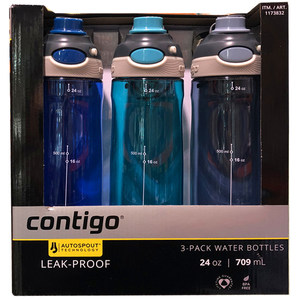 美国直邮Contigo康迪克儿童吸管杯 防漏运动随