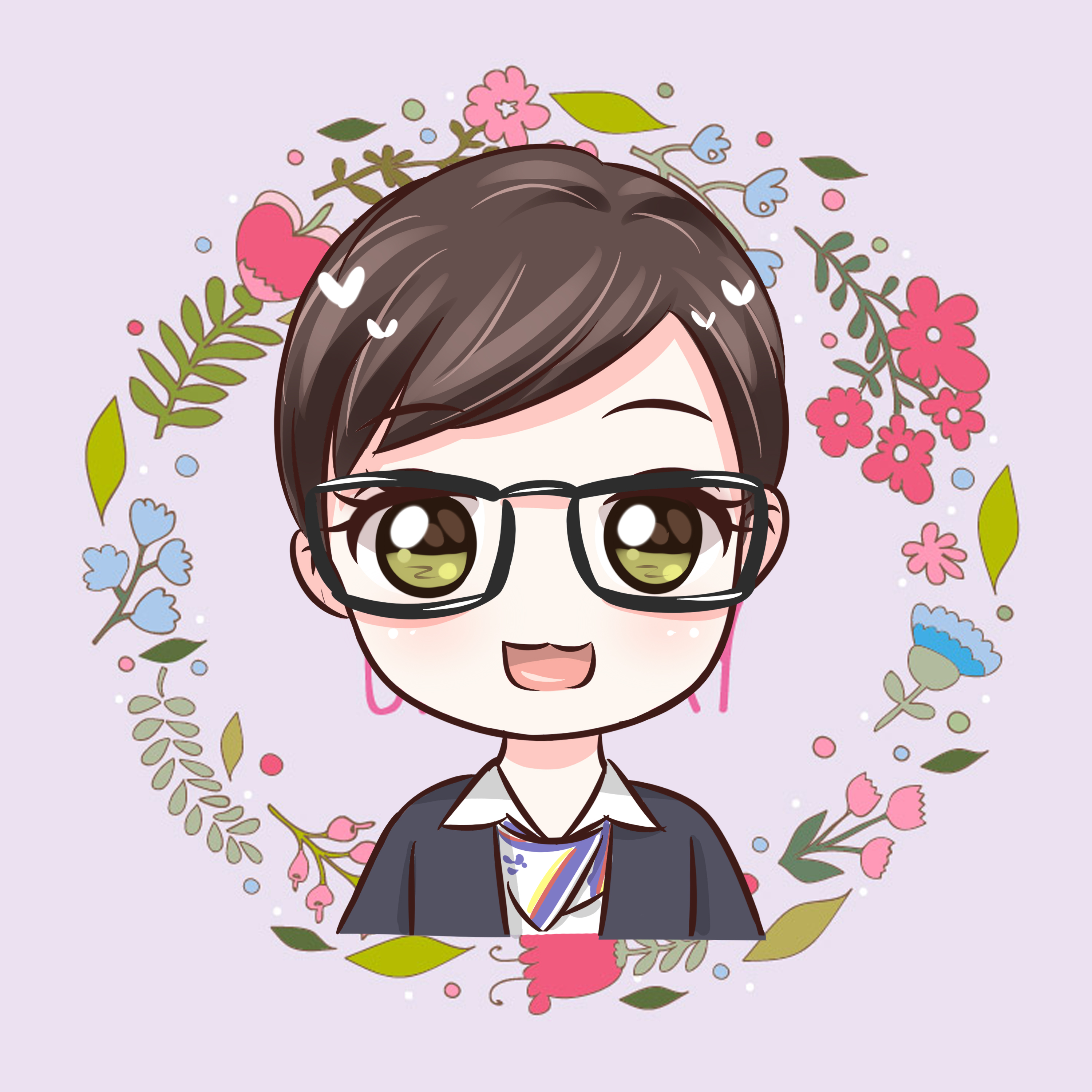 转q版 卡通设计 真人照片漫画q版头像全身微博头像卡通人物转手绘