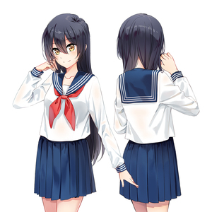 漫趣动漫周边日系海军 span class=h>雪纺 /span>水手服jk制服套装