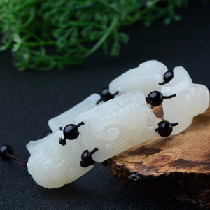 天然白玉五毒手链女款 蜈蚣蝎子蟾蜍蛇蜘蛛 辟邪护主招财送爸妈