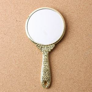 韩国进口seven star随身化妆 span class=h>镜子 /span> 圆形手把镜