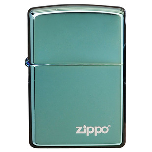 zippo打火机2011年新款墨绿海洋 绿冰标志28129zl 免费刻字