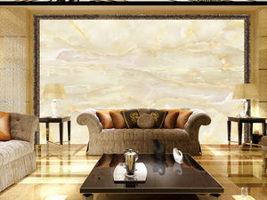 欧诺拉瓷砖背景墙 欧式奢华电视陶瓷背景墙客