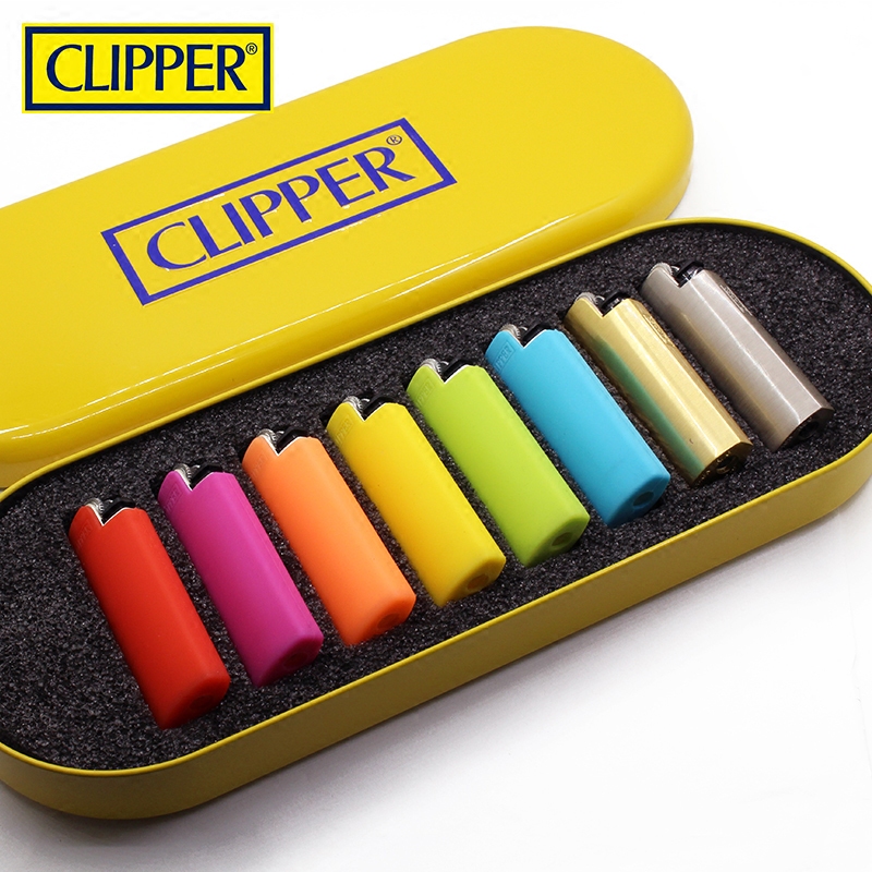cipper可利福8支/4支铁盒装砂轮打火机创意充气尼龙硅胶金属刻字