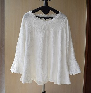 刺绣v领衬衫裙图片