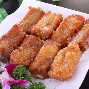 酒店特色菜半成品 蒜香排骨  油炸 猪排骨 饭店私房菜