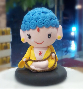 粘土人 手办定制 q版如来佛祖 q版西游记如来 汽车/家居摆件 礼物