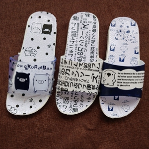 白底经典怀旧便宜 span class=h>拖鞋 /span>居家男女学生凉鞋塑料