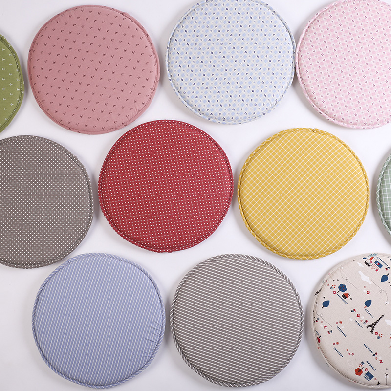 海绵凳子垫子圆形坐垫幼儿园宝宝学生小圆凳座加厚圆垫圆凳子套罩