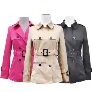 春装新款小外套经典百搭英伦风卡其色双排扣短