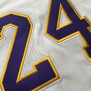 密绣球员版湖人科比 span class=h>球衣 /span>24号背心上衣篮球服 