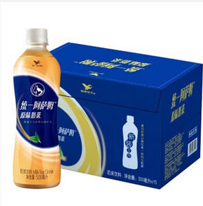正品统一阿萨姆500ml 15瓶经典原味奶茶瓶装饮料整箱特价全国包邮