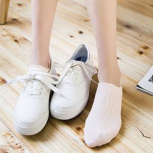 搭配小白鞋的袜子女纯棉白短船袜浅口韩国学院