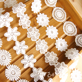 布艺diy手工拼布辅料 复古蕾丝花边 刺绣蕾丝带水溶纱网花边 22款