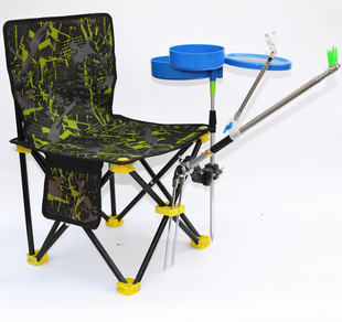 户外多功能靠背特价钓椅炮台架 轻便钓凳 垂钓椅 渔具折叠钓鱼椅