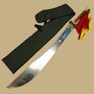 八卦刀不锈钢八卦刀双手刀 span class=h>武术刀 /span>不开刃