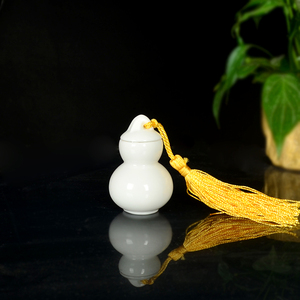  span class=h>迷你 /span>小号葫芦陶瓷瓶子密封罐茶罐药瓶可批量