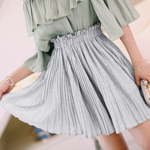 时尚松紧腰短裙图片